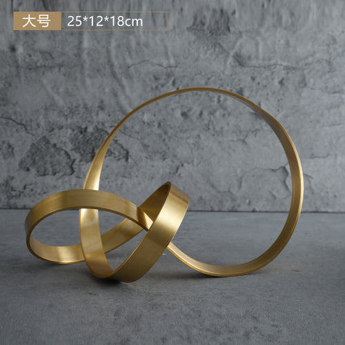 Modern Minimalist Metal Twisted Decor for Entryways