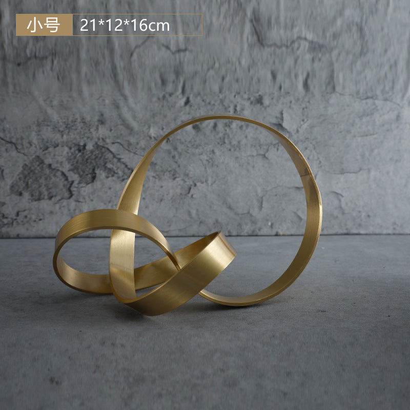 Modern Minimalist Metal Twisted Decor for Entryways