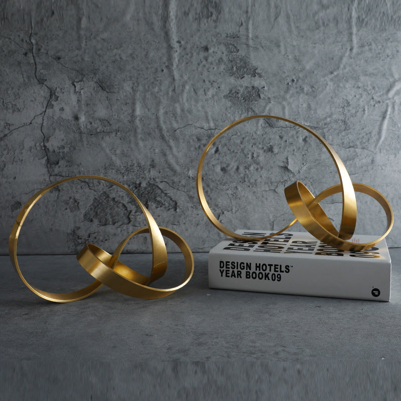 Modern Minimalist Metal Twisted Decor for Entryways